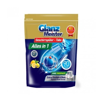 GlanzMeister Alles in 1 Zitrone Tabletki do Zmywarki 90 szt. DE