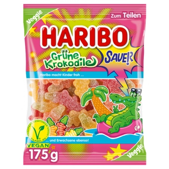 Haribo Grüne Krokodile Żelki Vege 175 g