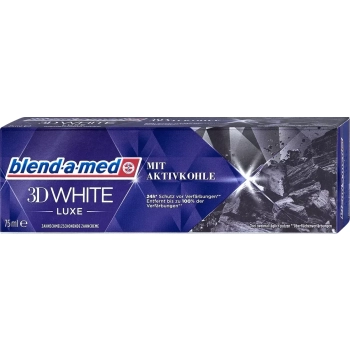 Blend-a-med 3D White Luxe z Węglem Aktywnym 75 ml DE