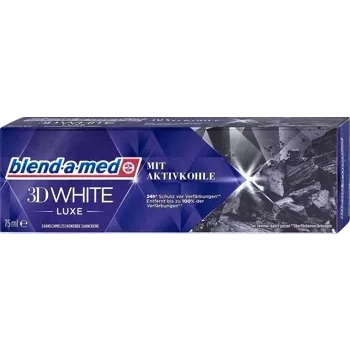Blend-a-med 3D White Luxe z Węglem Aktywnym 75 ml DE