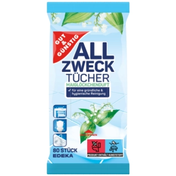 G&G Uniwersalne Chusteczki Nawilżone Konwalia 80 szt.