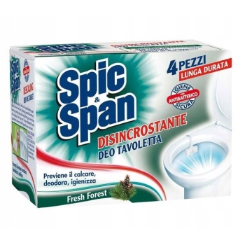 Spic & Span Deo Fresh Forest Kostka WC 4 szt.
