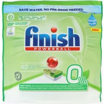 Finish Powerball All in 1 t 0% Tabletki do Zmywarki 40 szt.