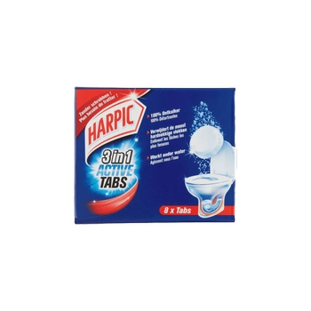 Harpic 3 in 1 Active WC Tabletki na Kamień 8 szt.