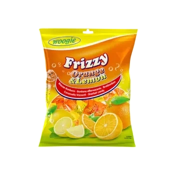 Woogie Frizzy Orange & Lemon Cukierki Musujące 170 g