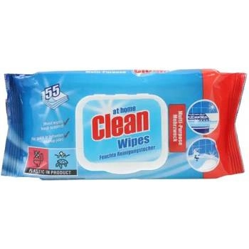 At Home Multi Nawilżone Chusteczki Czyszczące 55 szt.