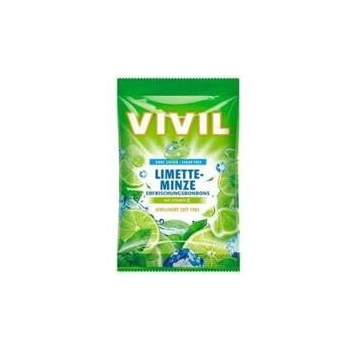 Vivil Limette Mint Cukierki bez Cukru 120 g