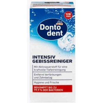 Dontodent Intensiv Tabletki do Czyszczenia Protez 128 szt.