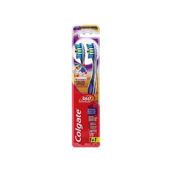 Colgate 360 Advanced 4 Zone Szczoteczka do Zębów 2 szt.