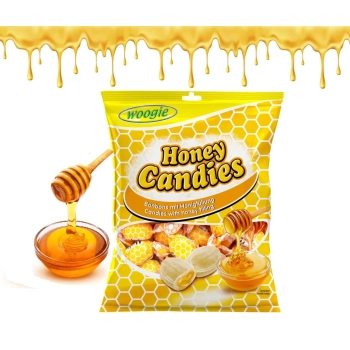 Woogie Honey Cukierki z Nadzieniem Miodowym 150 g