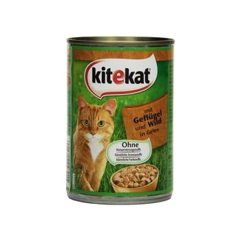 Kitekat z Dzikim Drobiem w Galaretce 400 g