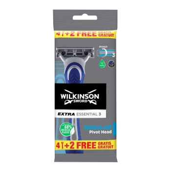 Wilkinson Extra Essential 3 Activ Jednorazowa Maszynka do Golenia 6 szt.