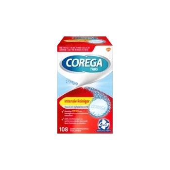 Corega Intensive Tabletki do Czyszczenia Protez 108 szt.