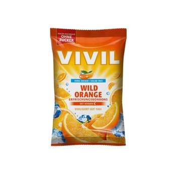 Vivil Wild Orange Cukierki bez Cukru 120 g
