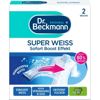 Dr.Beckmann Super Weiss Wybielacz 2 x 40 g DE