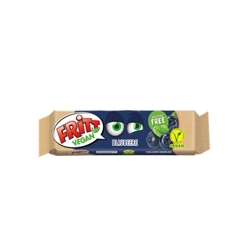 Fritt Vegan Blaubeere Rozpuszczalna Guma do Żucia 56 g
