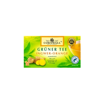 Cornwall Herbata Zielona Imbir Pomarańcza 25 szt.