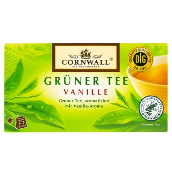 Cornwall Herbata Zielona z Wanilią 25 szt.
