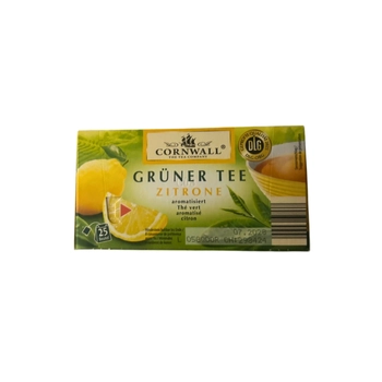 Cornwall Herbata Zielona z Cytryną 25 szt.
