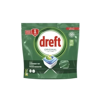 Dreft Original All In One Kapsułki do Zmywarki 21 szt.