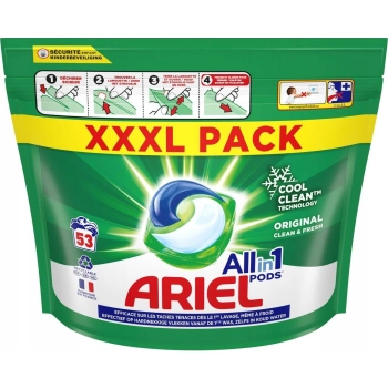 Ariel Original All in 1 Cool Clean Kapsułki do Prania 53 szt.