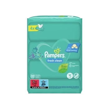 Pampers Fresh Clean Chusteczki Nawilżone 320 szt.