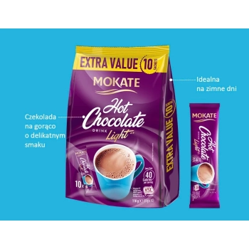 Mokate Light Czekolada do Picia 10 saszetek