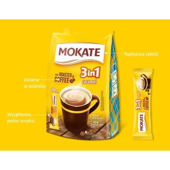 Mokate Caramel 3 w 1 Napój Kawowy 10 szt.