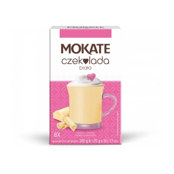 Mokate Napój o Smaku Białej Czekolady 8 saszetek
