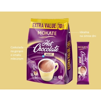 Mokate Milky + Mg Czekolada do Picia 10 saszetek
