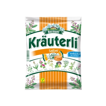 Bermont Kräuterli Salbei Cukierki bez Cukru 125 g