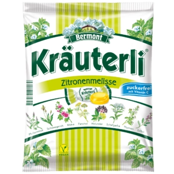 Bermont Kräuterli Zitronenmelisse Cukierki bez Cukru 125 g