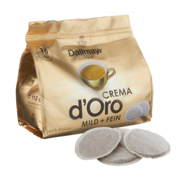 Dallmayr Crema d'Oro Mild & Fein Kawa w Padach 16 +2 szt.