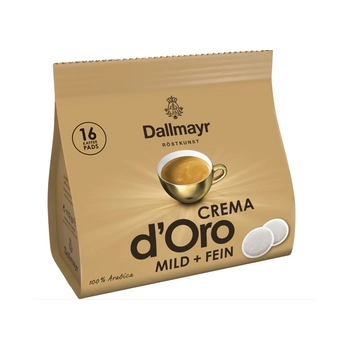 Dallmayr Crema d'Oro Mild & Fein Kawa w Padach 16 +2 szt.