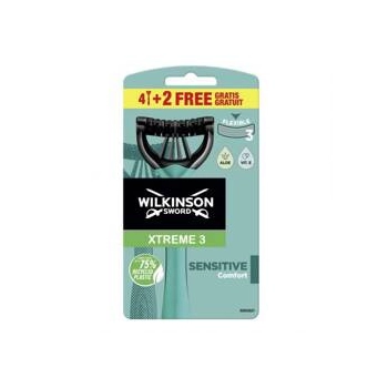 Wilkinson Xtreme 3 Sensitive Comfort Jednorazowe Maszynki do Golenia 6 szt.