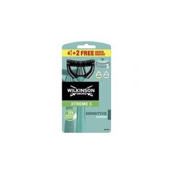 Wilkinson Xtreme 3 Sensitive Comfort Jednorazowe Maszynki do Golenia 6 szt.
