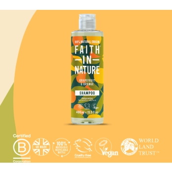 Faith In Nature Grapefruit & Orange Szampon do Włosów 400 ml
