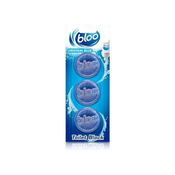 Bloo Original Blue Kostki Toaletowe Niebieska Woda 3 x 38 g