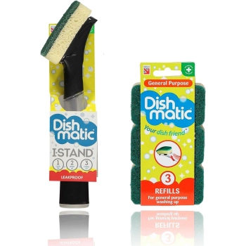 Dishmatic Refills Gąbka do Naczyń Wkłady Uzupełniające 3 szt.