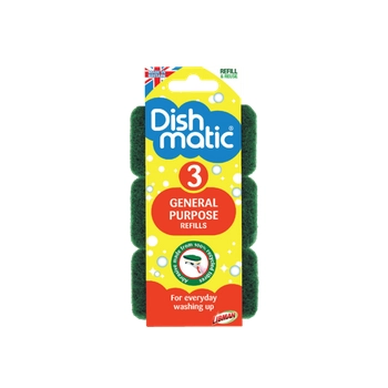 Dishmatic Refills Gąbka do Naczyń Wkłady Uzupełniające 3 szt.