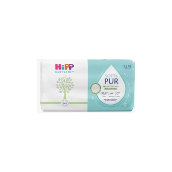 Hipp Soft & Pur Chusteczki Nawilżane 3x48 szt.