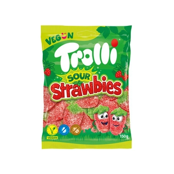 Trolli Sour Strawbies Żelki 150 g