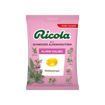 Ricola Alpen-Salbei Cukierki bez Cukru 75 g