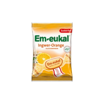 Em-eukal Ingwer-Orange Cukierki bez Cukru 75 g