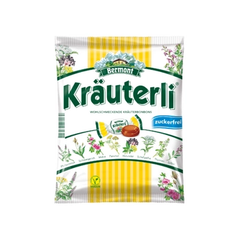 Bermont Kräuterli Original Cukierki bez Cukru 125 g
