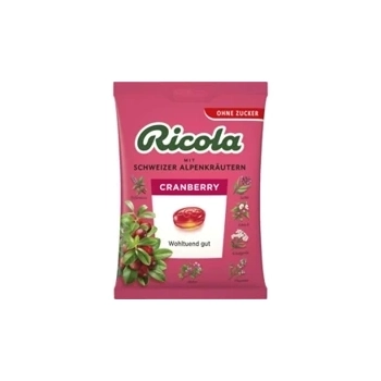 Ricola Schweizer Kräuterbonbon Cranberry Cukierki bez Cukry 75 g