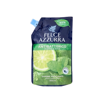 Felce Azzurra Antibacterial Mint and Lime Mydło w Płynie Uzupełniacz 500 ml