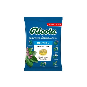 Ricola Menthol Extra Stark Cukierki bez Cukru 75 g