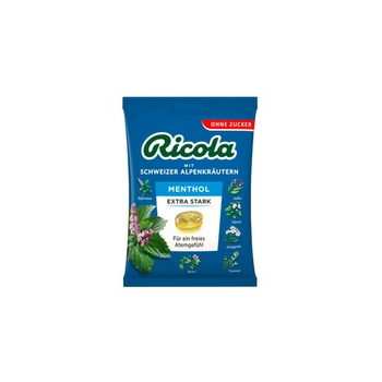 Ricola Menthol Extra Stark Cukierki bez Cukru 75 g