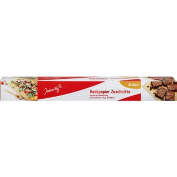 Jeden Tag Backpapier Papier do Pieczenia w Arkuszach 30 szt.